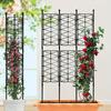 New Garden Plant Trellis Frame Plant Stakes Plant Support Ring Plastic Plant Cage Holder Flower Pot Climbing Trellis