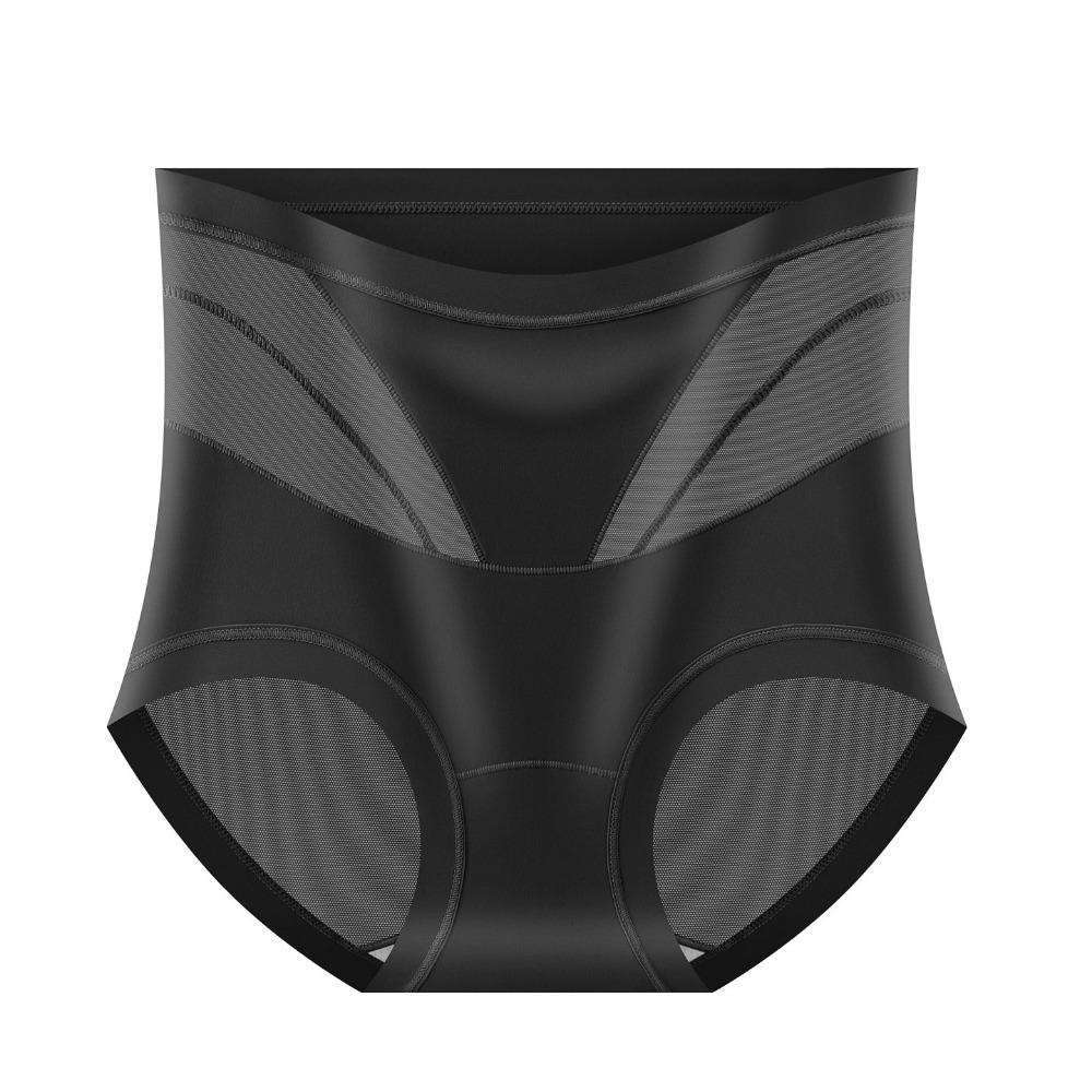 

Женские утягивающие трусики с контролем живота, бесшовные, с высокой талией, для формирования фигуры M Suit 40-50 KG чёрный