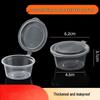 Disposable Sauce Containers with Connected Lids