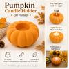 3D Printed Halloween Pumpkin Candle Holder Decor Ornament Pumpkin Shape Festival Table Decoration