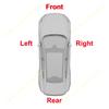 For Tesla Model S 2014-2021 Silver Chrome Car Side Door Wing Cover Rear View Mirror Lower Housing Holder Caps Replacement