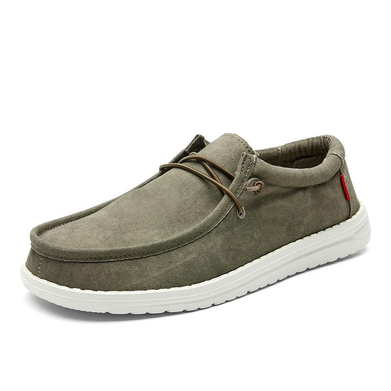 Fashion Non-Leather Casual Shoes Men Summer Loafers for Man Boat Shoes Leisure Slip-on Canvas Shoes for Men Espadrilles Homme