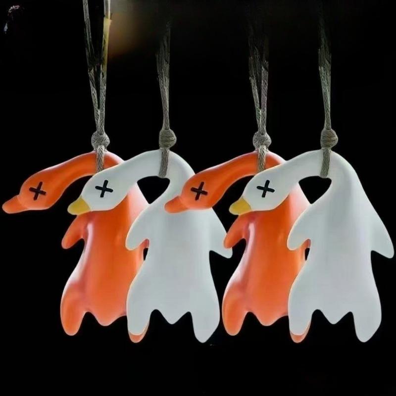 2PCS Color Changing Duck Crab Pig Animal Keychain with Temperature Sensitive Feature for Phones Car Decor Figurines Miniatures