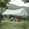 Thous Winds Tarp Sun Shelter Awning Shade Hexagon Tarp Solo Camping Lightweight Compact 2000mm Water Pressure Resistant Light Shielding Heat Shielding