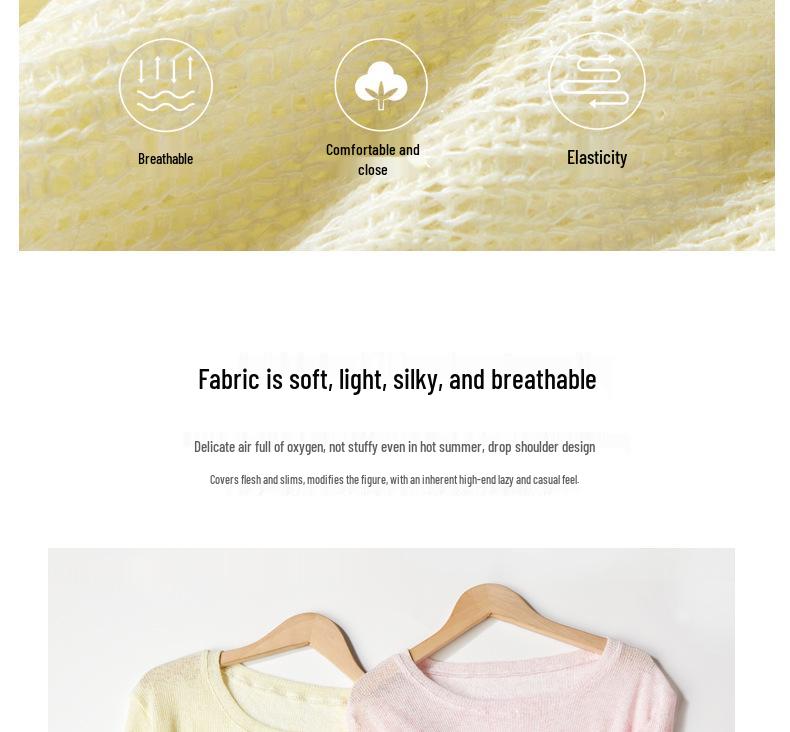 Damen Sommer Locker Gestrickter Sonnenschutz Leinen Überwurf Langarm T-Shirt