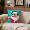 Cartoon P-Paul Frank Monkey Cushion Cover Cushion Cover Set 4Pcs 50X50 45X45 40X40 Pillowcase Decorative Sofa Home Decor