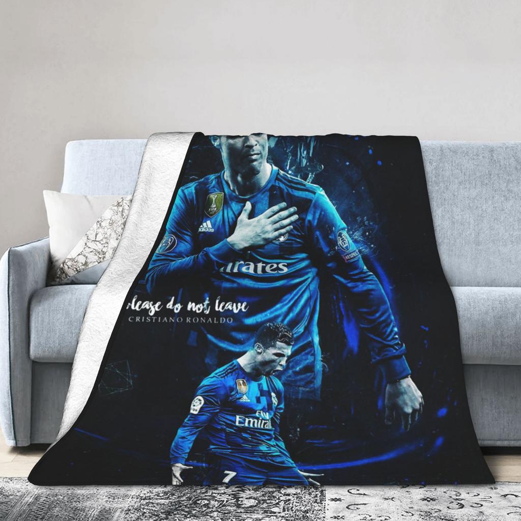 CR7 Blanket Ronaldos Wool Funny Warm Throw Blankets for Home Textile Decor