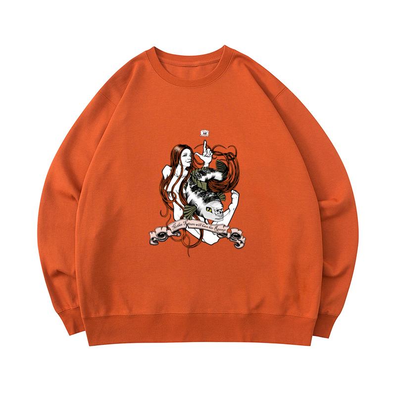 Cotton Sweatshirt Mother Nature Will 
