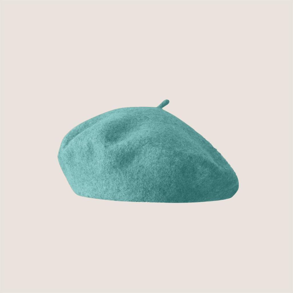 Vintage Wool French Beret for Women Solid Fashion Simple Casual Beret Solid Classic Breathable Soft Comfortable Hat for Fall Winter