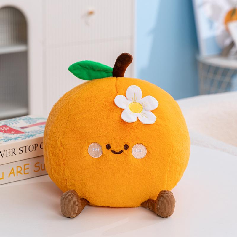 Site Dudu Cute Fruit Pillow Super Soft Plush Doll Strawberry Watermelon Coconut Simulation Pillow