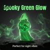 Desktop Scary Decor 3D Printed Glow In The Dark Skull Ornament, Gothic Hooded Ghost Statue Luminous Spooky Figurine for Halloween Decoration,