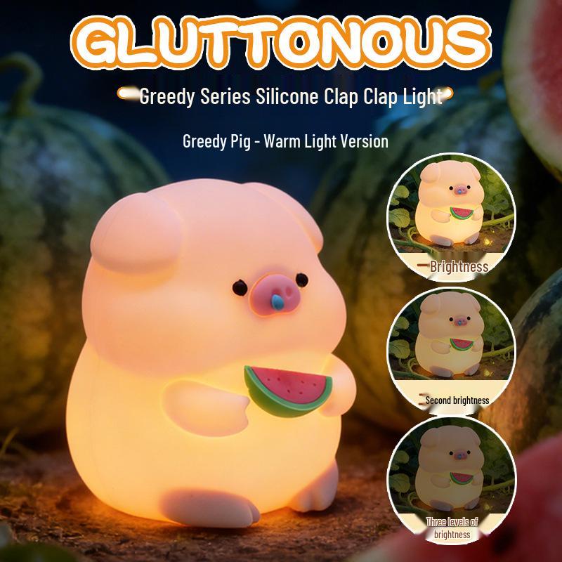 Rechargeable Cute Duck Silicone Night Light - Bedside & Atmosphere Lamp