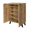 Storage Sideboard Sideboard, Modern Shoe Cabinet with 5 Compartments, Dimensions 80.5 X 35 109.5 Cm, Adjustable Shelves Wood