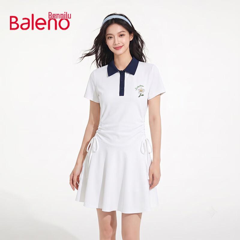 Baleno Women s Polo Neck Pleated A-Line Dress S