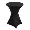 Yousheng Cocktail Table Cover Solid Color Design High Elastic Oil-Proof Universal Fit Simple Installation Round High Top Table Cloth