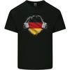 Deutsche Flagge Riss-Effekt Fitnessstudio Deutschland Herren Baumwoll-T-Shirt - Herren Sommer Baumwolle Grafik-T-Shirt