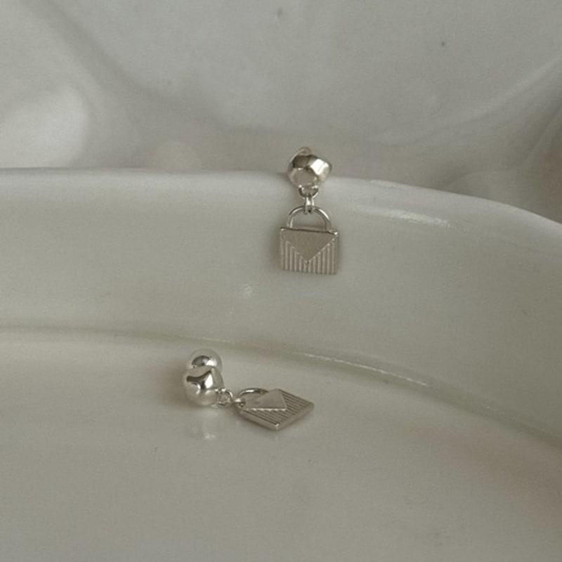 THE BORING love letter dangle earrings