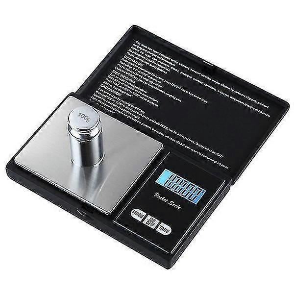 Collapsible Digital Pocket Scale - 500 G Black