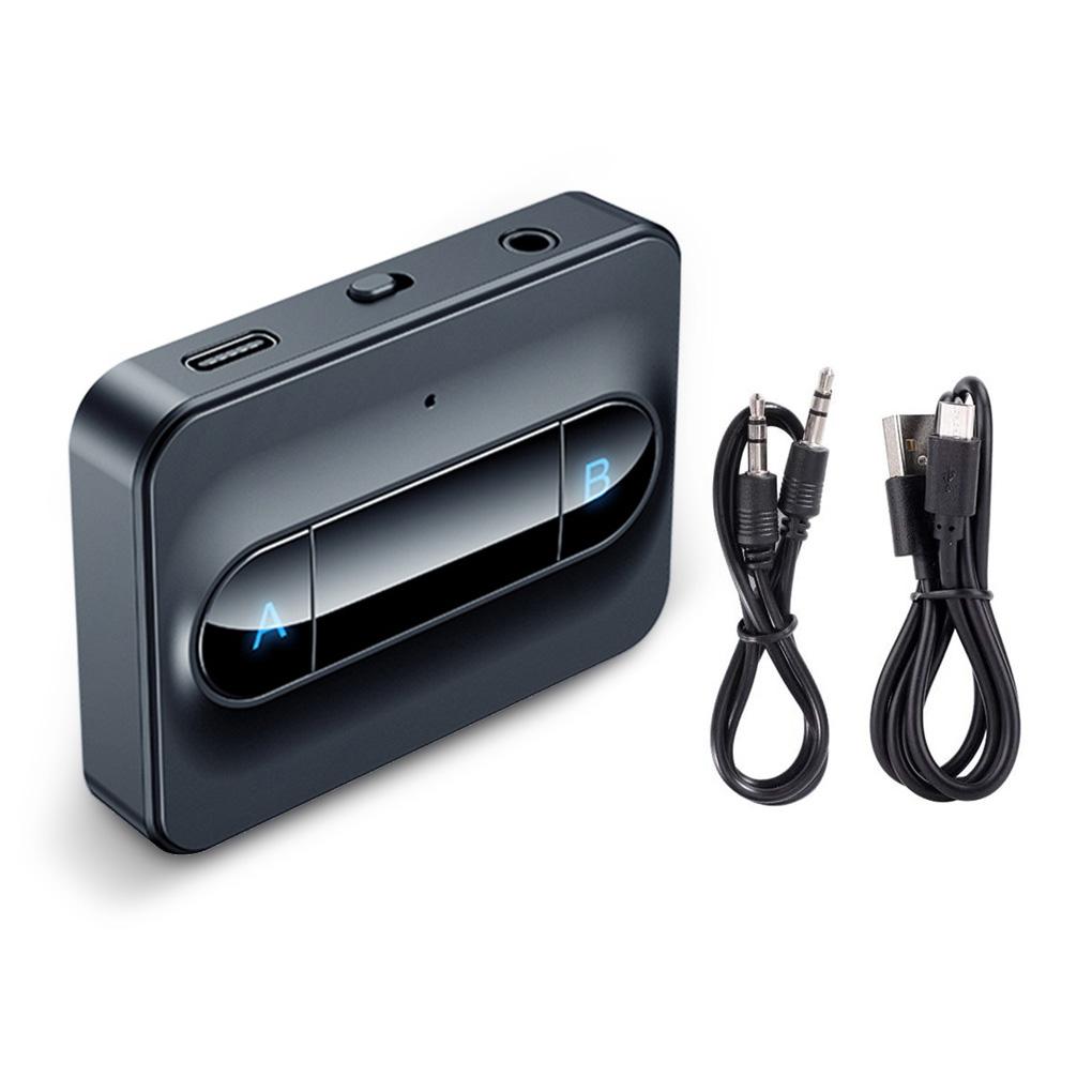 

Wireless Transmitter Receiver Bluetooth-compatible 5.0 2-in-1 Audio Adapter