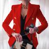 Women's Solid Color Short Blazer, Notched Lapel Casual Office Jacket with Single-Breasted Design, Versatile Commute Wear for Business Casual