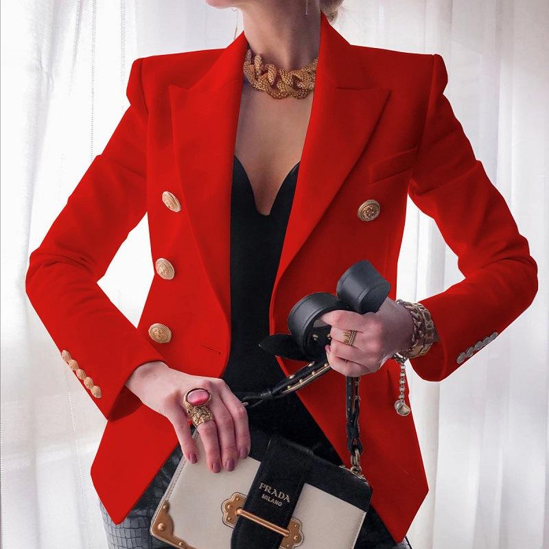 

Women s Solid Color Fashionable Casual Short Blazer