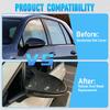 2Pcs Car Door Side Wing Rearview Mirror Cover Cap For VW Golf GTI Golf R E-Golf  2015 2016 2017 2018  Carbon Fiber Black