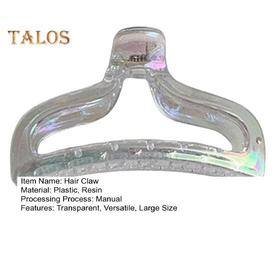 Women Hair Claw Transparent Design Strong Grip Hair Clip Back Head Large Size Hair Organizer Hairstyles Accessories