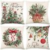 Christmas Pillowcases, Holiday Decorations, Living Room Sofa Cushion Covers, Bedroom Pillow Covers(Without Pillow Core)