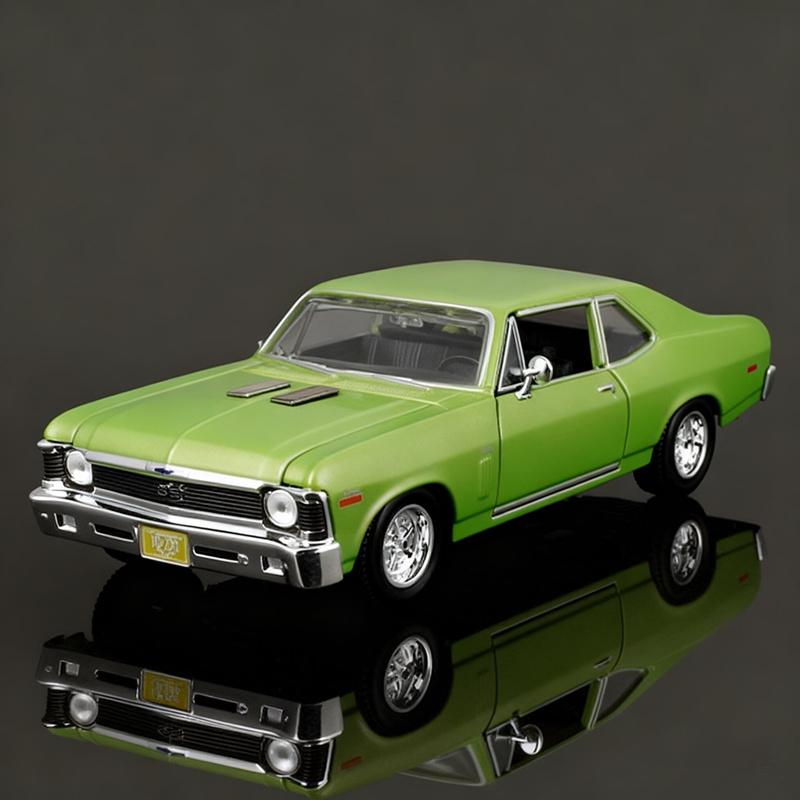 Maisto 1:24 1970 Chevrolet Nova SS Alloy Classic Sports Car Model Diecast Metal Retro Track Racing Vehicles Car Model Kids Gifts