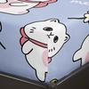 Cute Cartoon Cat Pattern Bed Hat Four-Piece Bedding Set Bedroom Dormitory Bedding Decoration