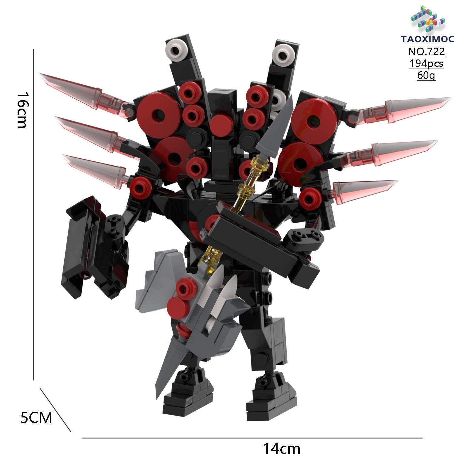 

Skibidi Toilet Titan Tv Man Speakerman Horror Game Bosses Camara Construction Block Animation Doll Model Kids Birthday Halloween Present