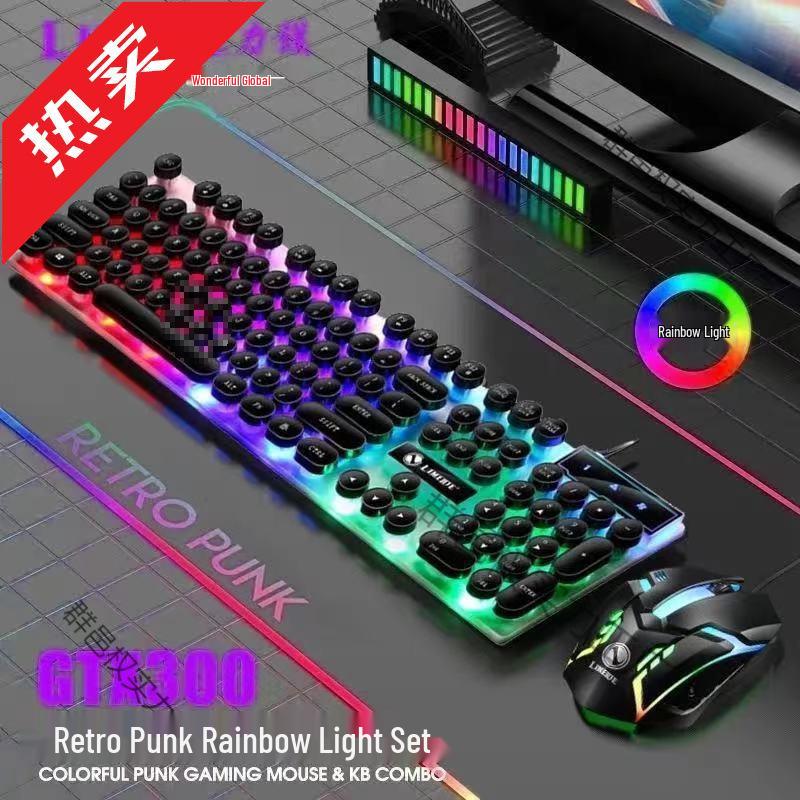 RGB Wired Mechanical Gaming Keyboard & Mouse Set for PC & Laptop