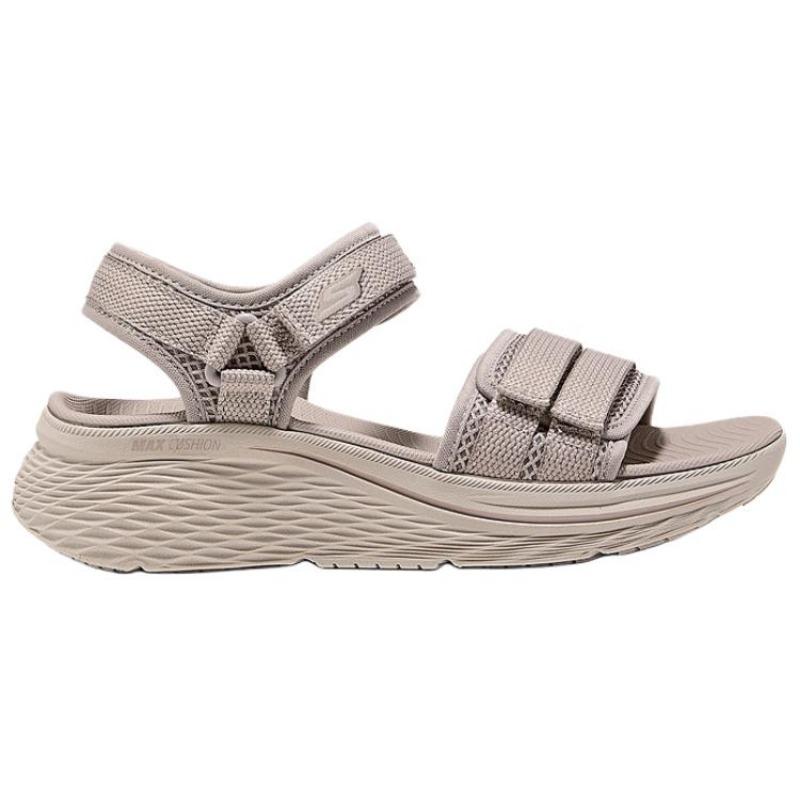 Skechers Max Cushioning Elite 2.0 Women Comfort Durable Beach Sandals Gray 141617-GRY