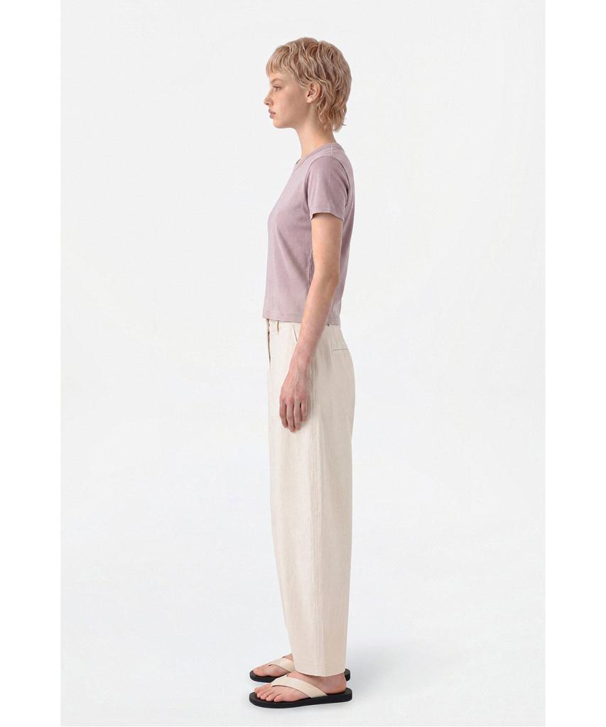 Jaa [Jaah] Round Silhouette Pants Cream