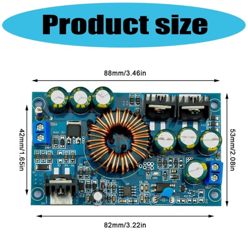 NonWelding Terminals Power Supply Module 12V 90V To 9V 4A Output Short Circuit Protections Stable Performances