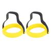 2 Pcs Silicone Egg Ring Heat Resistant Nylon Handle Dishwasher Safe Non Stick Round Egg Shaper
