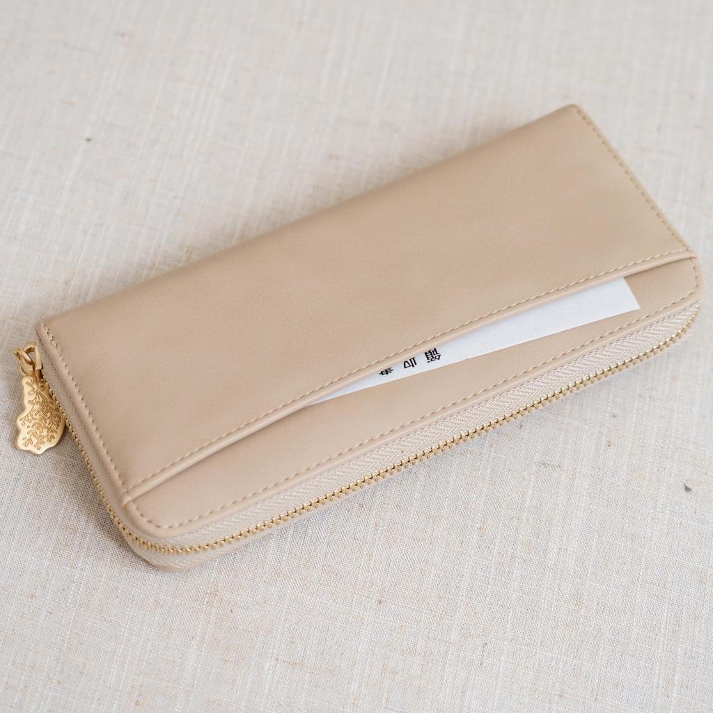 Chanfee Long Wallet with Round Cute Cat Yellow Women's Zipper, Design,
