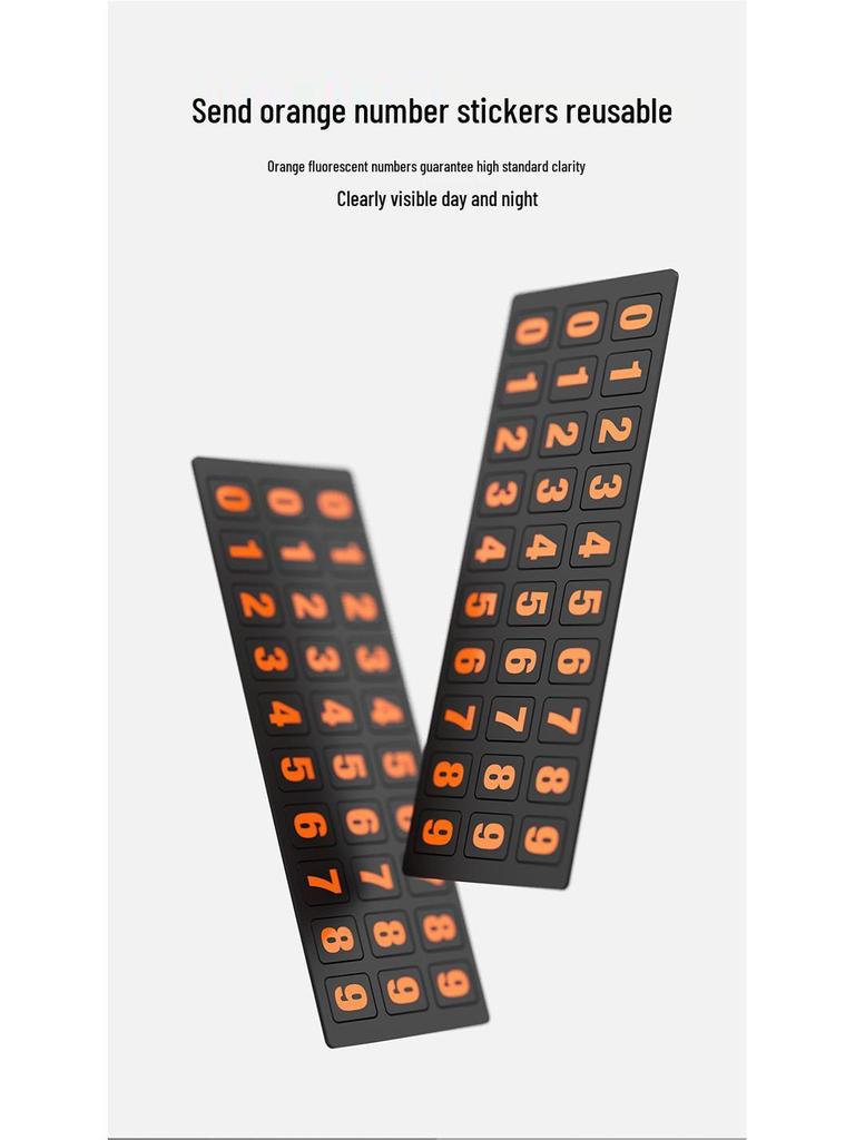 Creative Interior Car Ornament: Temporary Parking Sign, Aromatherapy, Hidden Fluorescent Number
