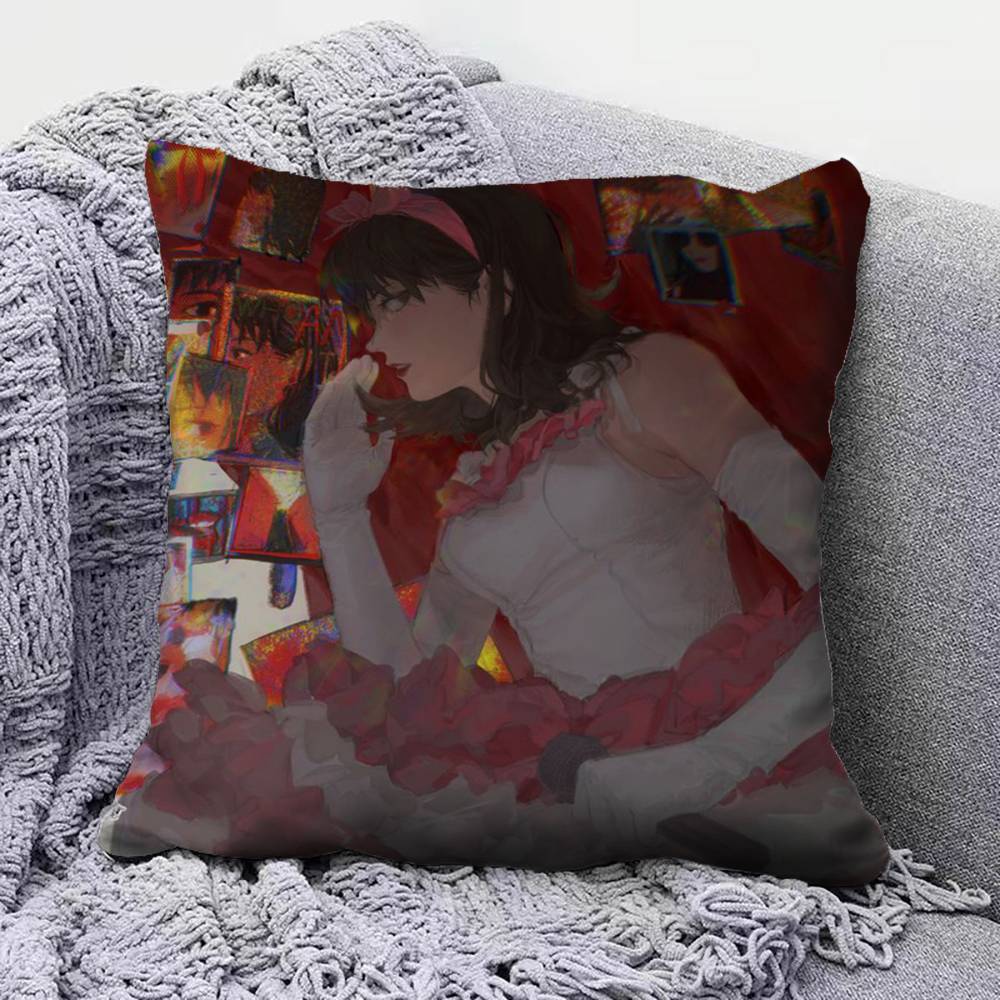 Perfect Blue Mima  Pillow Covers Home Sofa Cushion Covers and Aecorative Custom