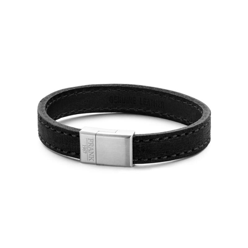 

[Frank 1967] Florence Stitch Leather Bracelet Black 7FB-0202