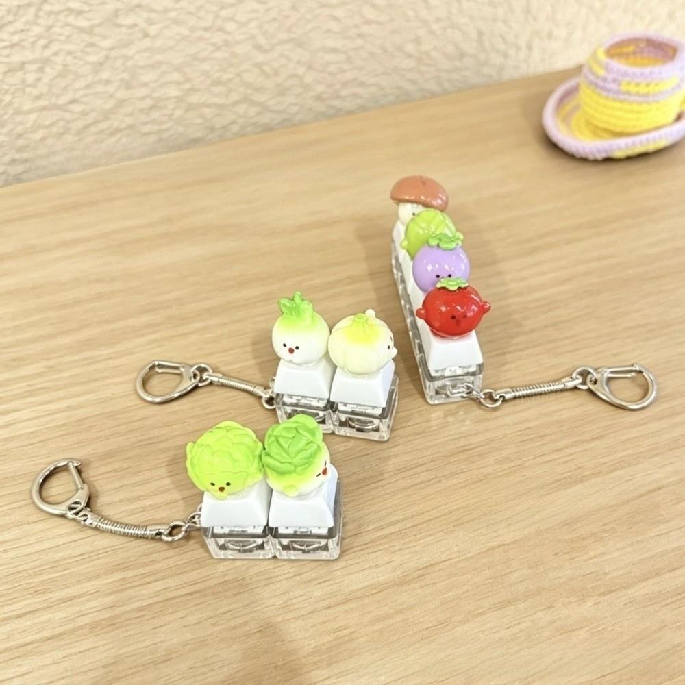 Keyboard Anti-stress Toy Pendant Mechanical Fidget Keychain Stress Relief Clicker  Bag Charms
