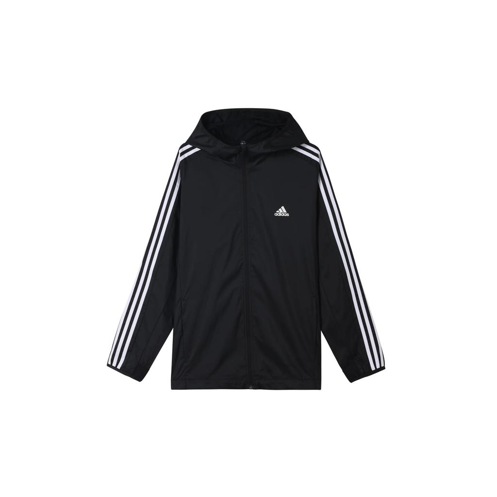adidas Jackets Men's Black Hooded Non Detachable Moderate GQ0622