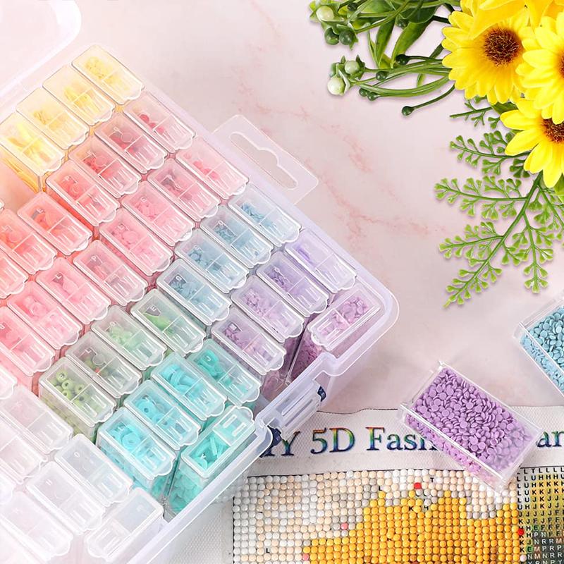 64 84 Grids Diamant Malerei Lagerung Box Tragbare Seed Bead Organizer Fall DIY Nail art Kunststoff Behälter