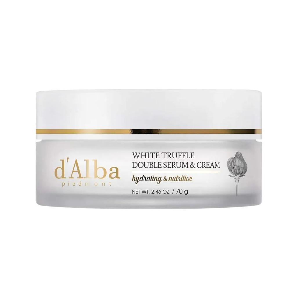 d'Alba White Truffle Double Serum & Cream Hydrating & Firming 70g Vegan Face Cream Anti-Aging Moisturizer