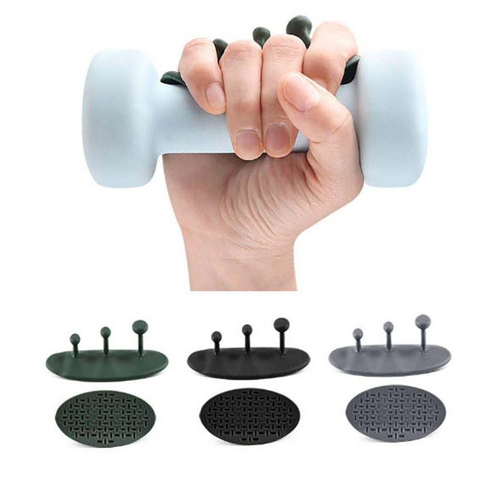 

1pair Breathable Weightlifting Palm Protector Anti-Slip Finger Trainer Strength Training сірий