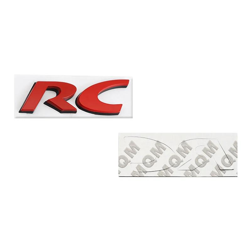 Auto Abzeichen Aufkleber Styling RC Emblem Heckklappenaufkleber Hinten für RC SPORT GT 106 205 206 207 208 301 306 307 308S 406 407 408 508 806