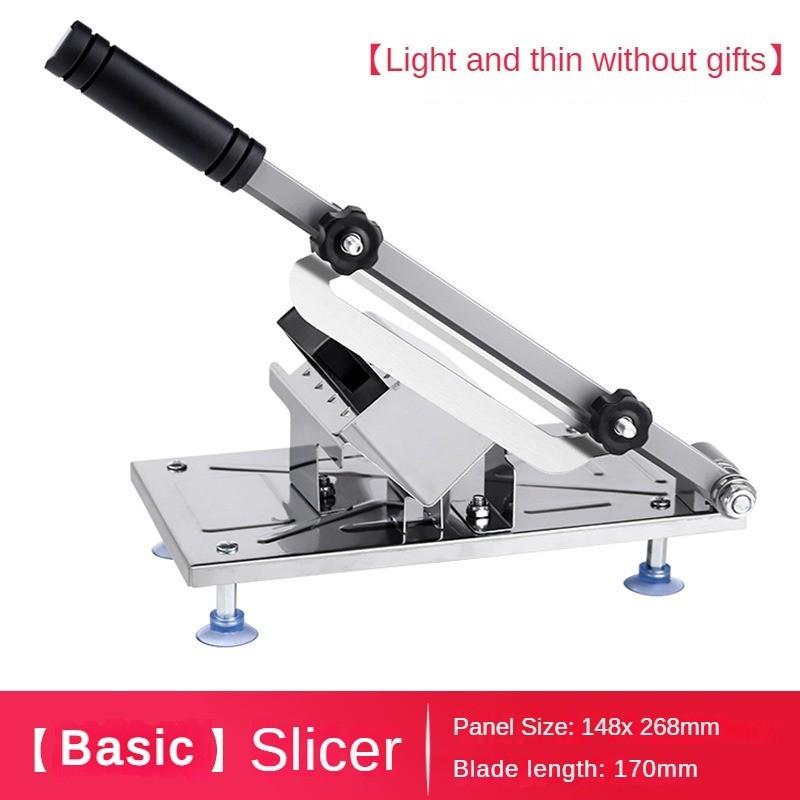 Household Thickened Manual Meat Cutter Western Style Lamb Roll Slicer Black Multifunctional Stainless Steel Vegetable Cutter