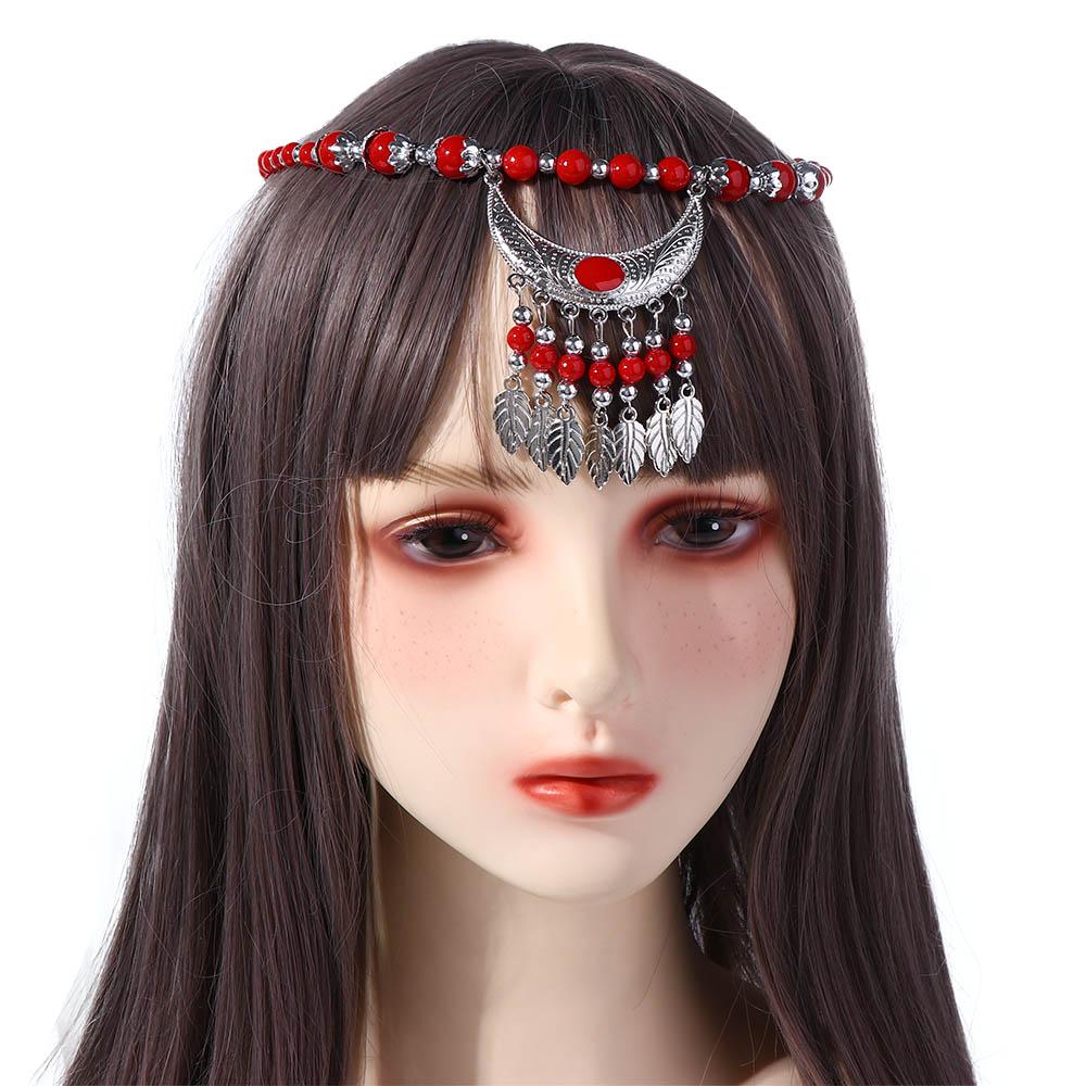 Fringed Chain Headband National Style Forehead Chain Women Necklace Eyebrow Pendant Fashion Jewelry
