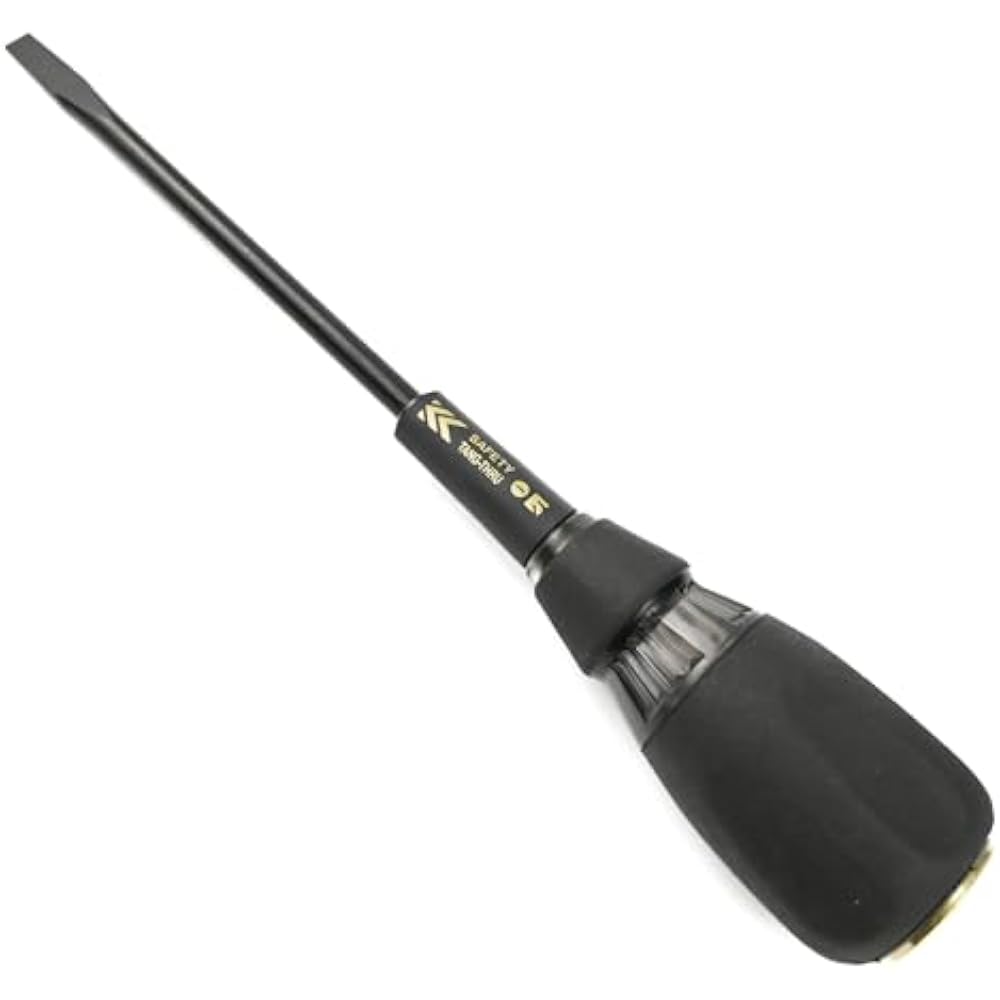 Fujiya (Fujiya) safety penetrating screwdriver, black gold - 6 x 150 mm, 566SK-BG, ideal for swit...