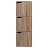 Kali natural high chest of drawers with 6 cabinets